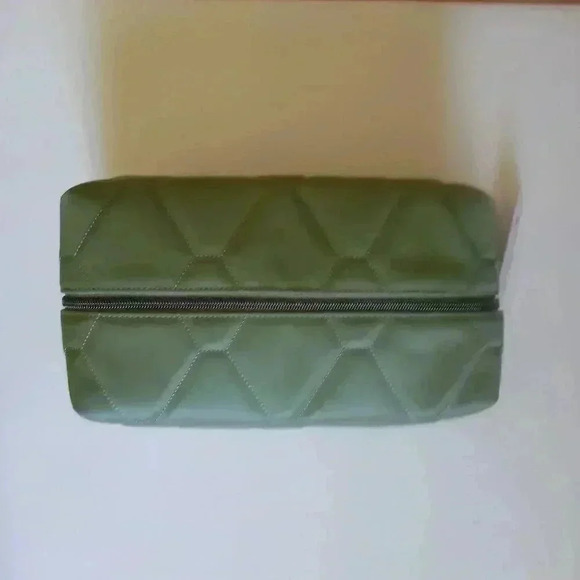 LUG Bumper Satin Luxe VL (Vegan Leather) Cosmetic Case / Toiletry Case in Sage - Picture 8 of 15
